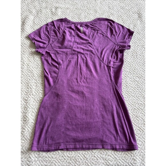 Zella Purple Ruched Active Tee Women's Size M - Picture 6 of 6